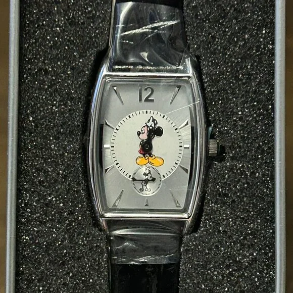 Ladies Mickey Mouse wrist watch”now and then“ edition fromThe Bradford Exchange And now, a classic ( literally) main image 4